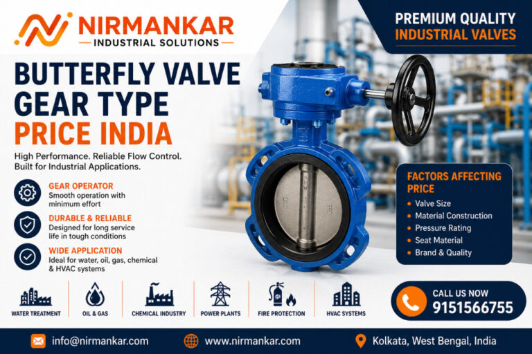 Butterfly valve gear type price India